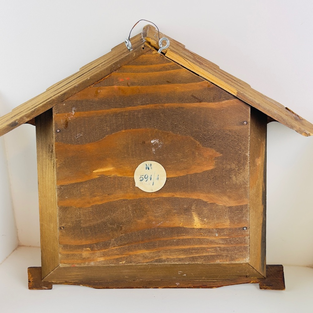 Vintage handcrafted Anri Diorama Made in Italy Cottagecore Chalet Décor Grams - Picture 3 of 13